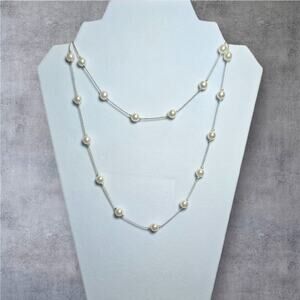 RMN Vintage Faux Pearls 36" Stationary Pearls Necklace